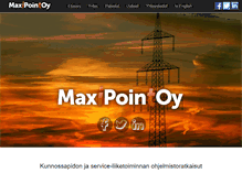 Tablet Screenshot of maxipoint.fi